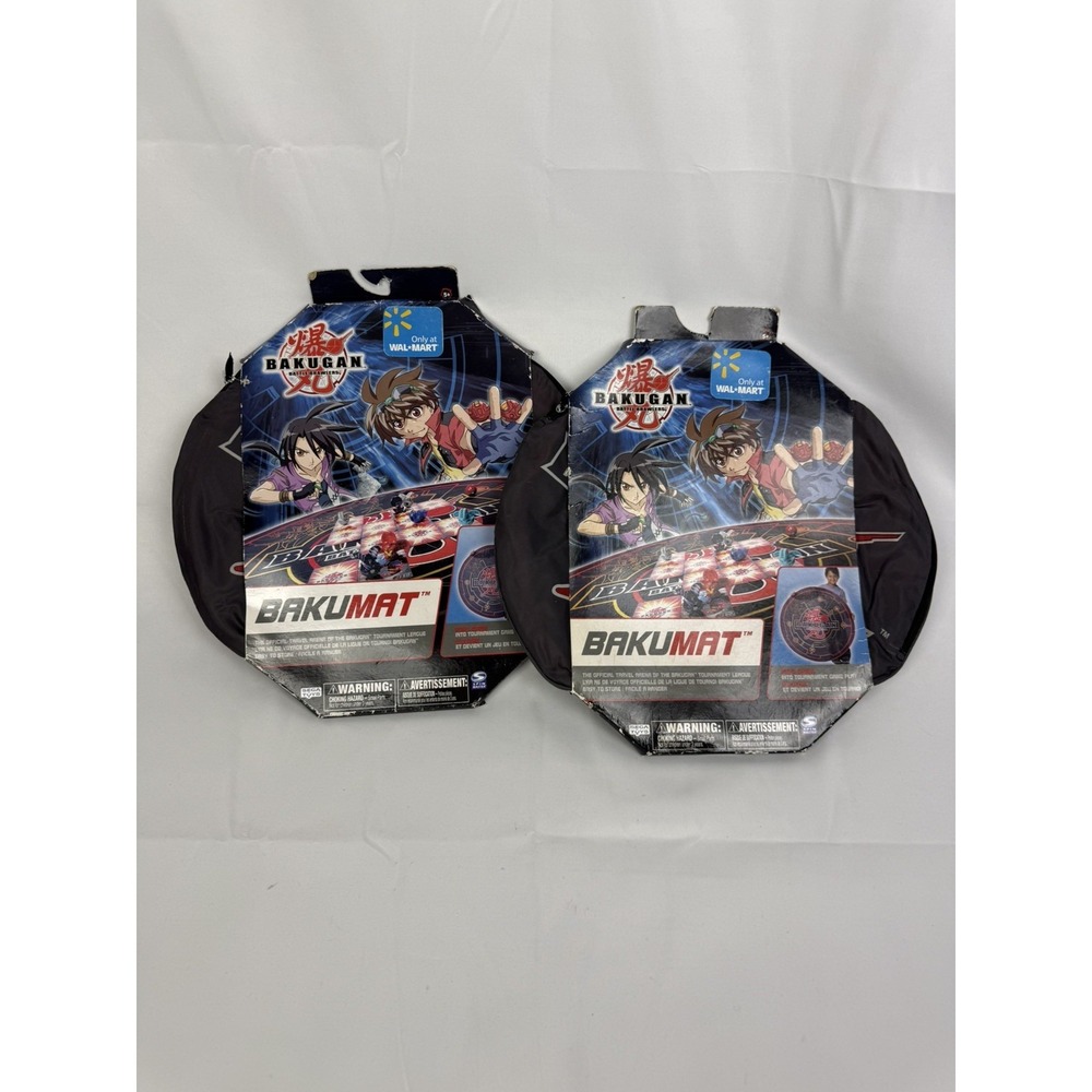 Set Of 2 New VTG 2007 BAKUGAN Bakumat Travel Arena Pop Open Battle Brawlers